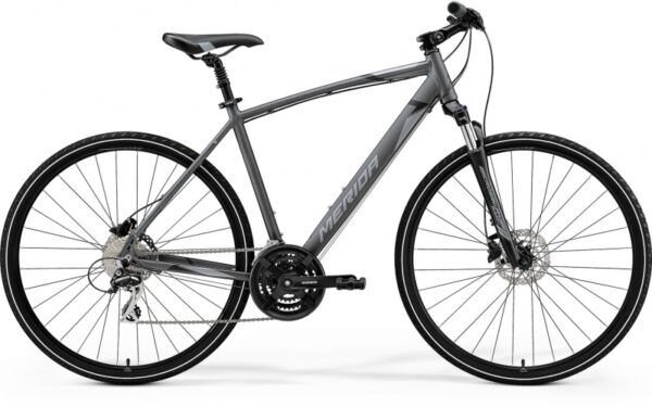 Rower Merida CROSSWAY 20-D MAN SILK ANTHRACITE (GREY/BLACK) - Adambike